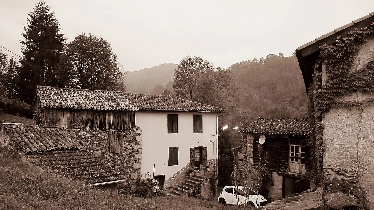 Rivèrenert  ( Ariège ,  Midi-Pyrénées , France) : Centre du village.